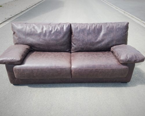 Canapé Steiner contemporain retapisser habillage cuir rénover réfection SEDENTaire tapissier
