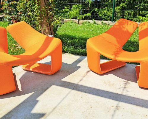 Fauteuil ZEN STEINER housse tissu Kwok Hoi Chan atelier SEDENTaire AVEYRON LOZERE