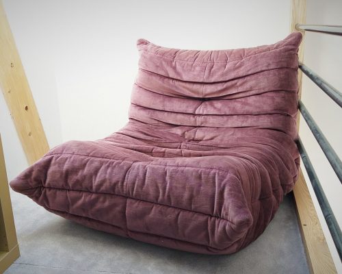 TOGO LIGNE ROSET habillage chauffeuse vintage SEDENTaire tapissier sellier AVEYRON LOZERE CANTAL