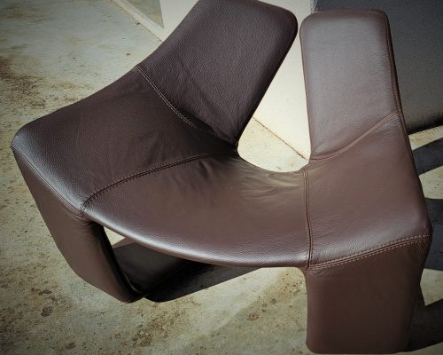 ZEN STEINER housse cuir SEDENTaire tapissier sellier AVEYRON